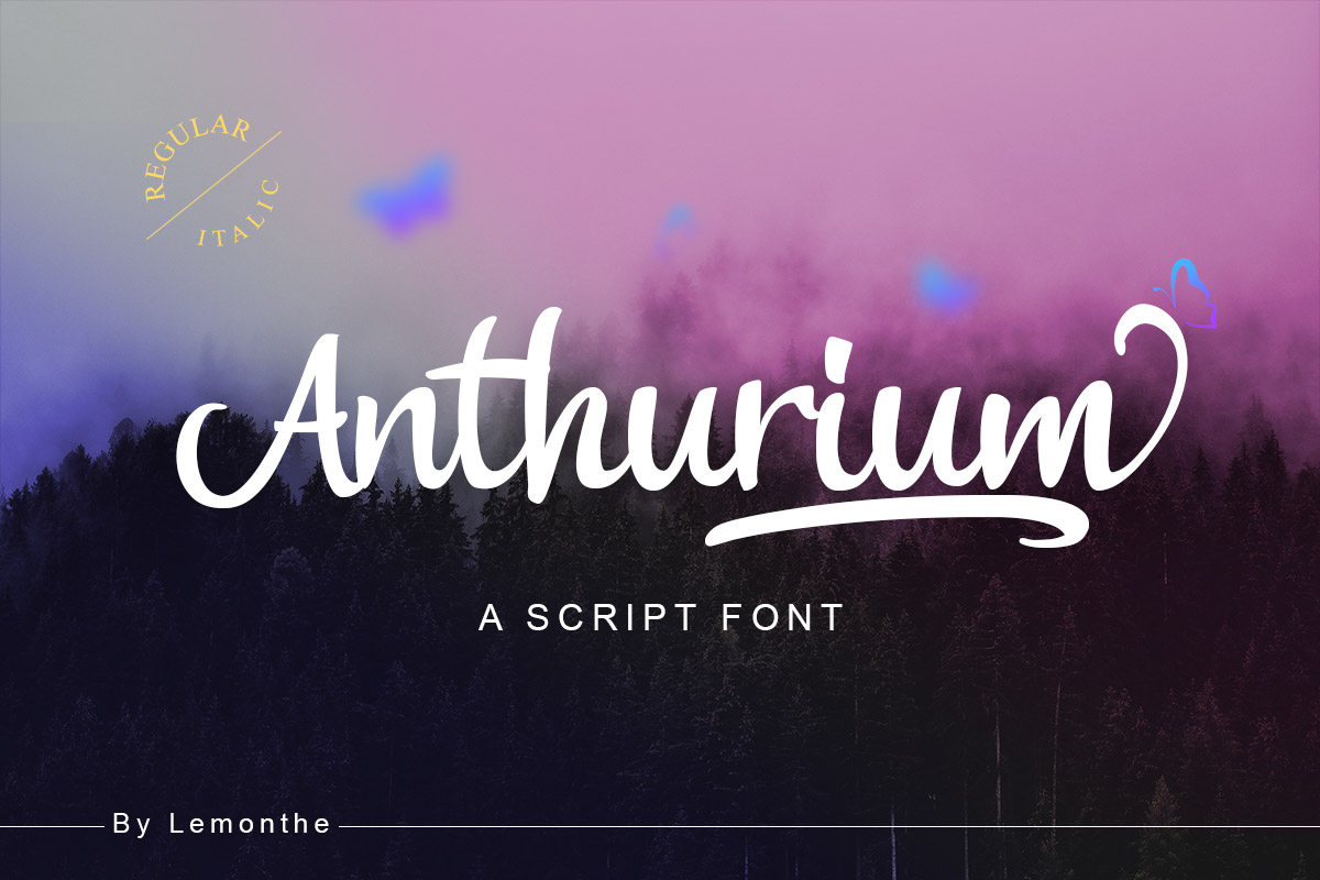 Anthurium Free Font