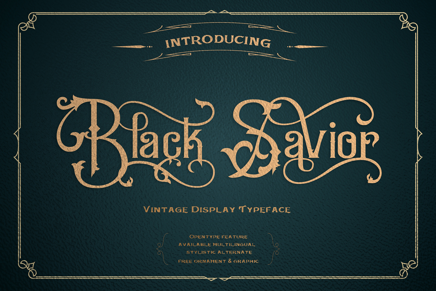 Black Savior Free Font