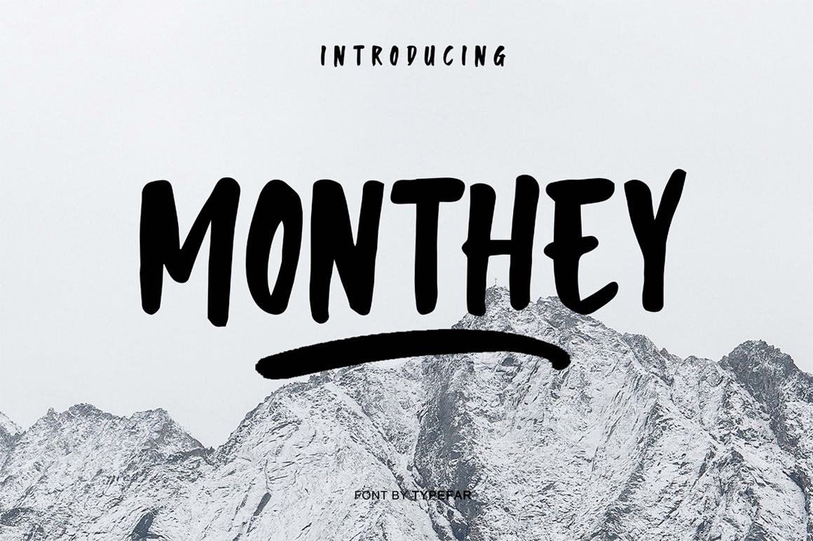 Monthey Brush Free Font