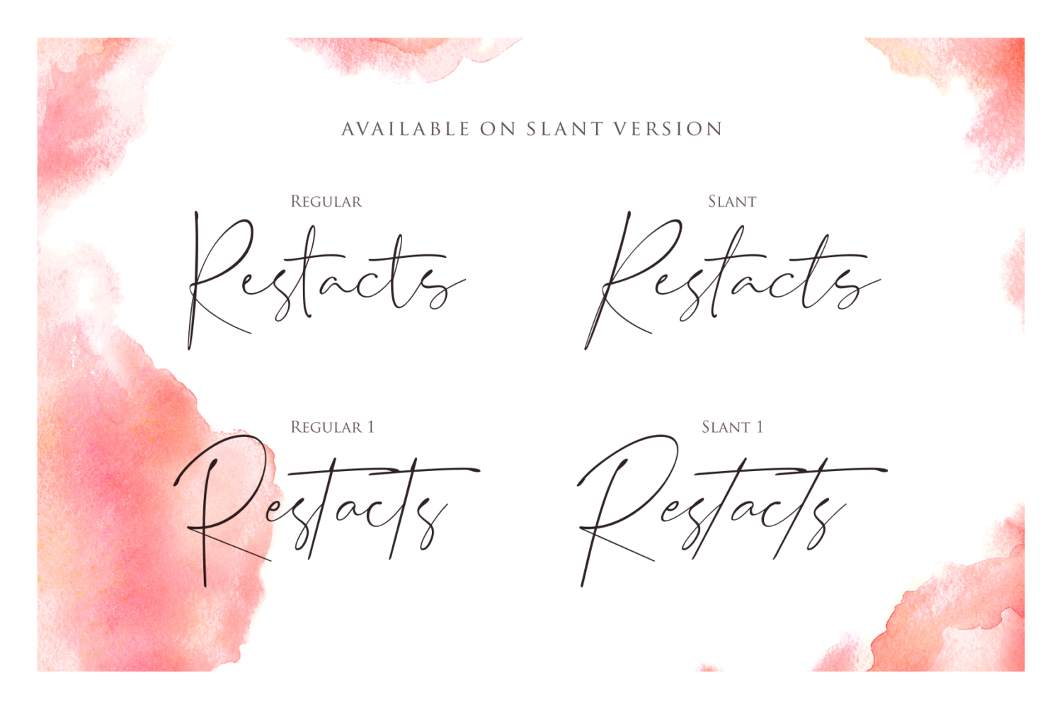 Restacts Script Free Font