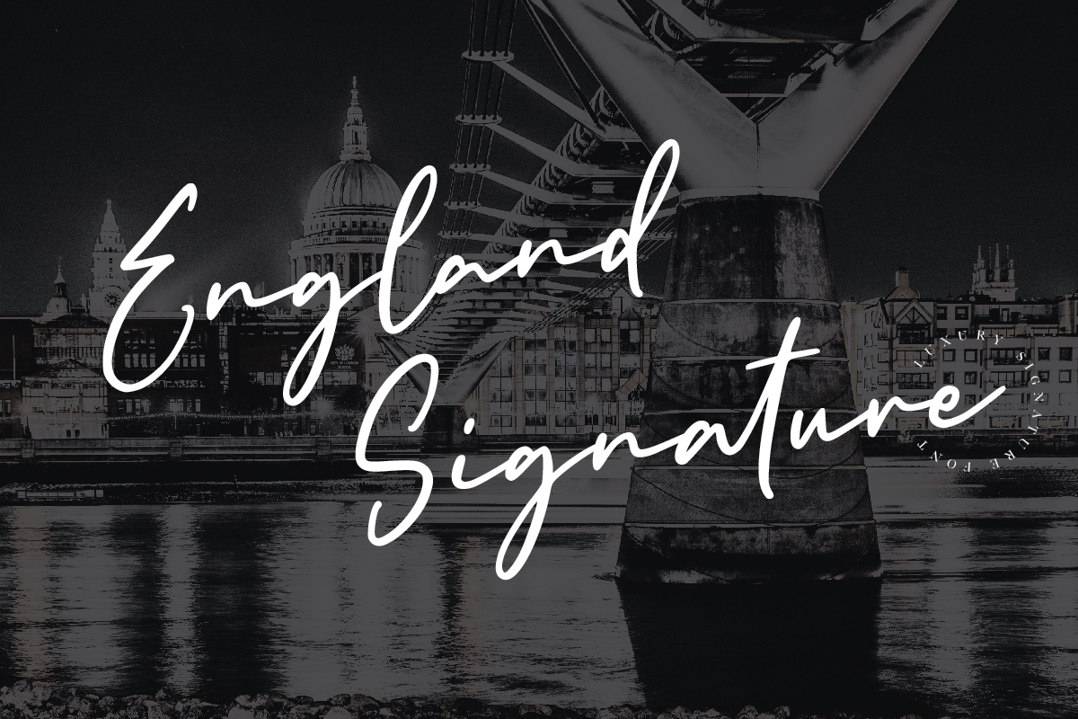 England Signature Free Font
