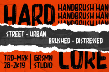 Hardcore Brush Free Font