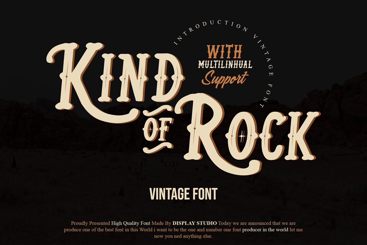 Kind of Rock Free Font