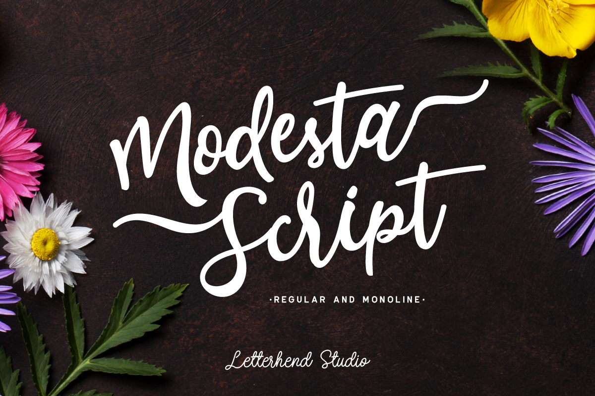Modesta Script Free Font