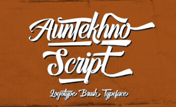 Auntekhno Script Free Font