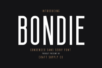 Bondie Free Font