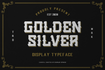 Golden Silver Free Font