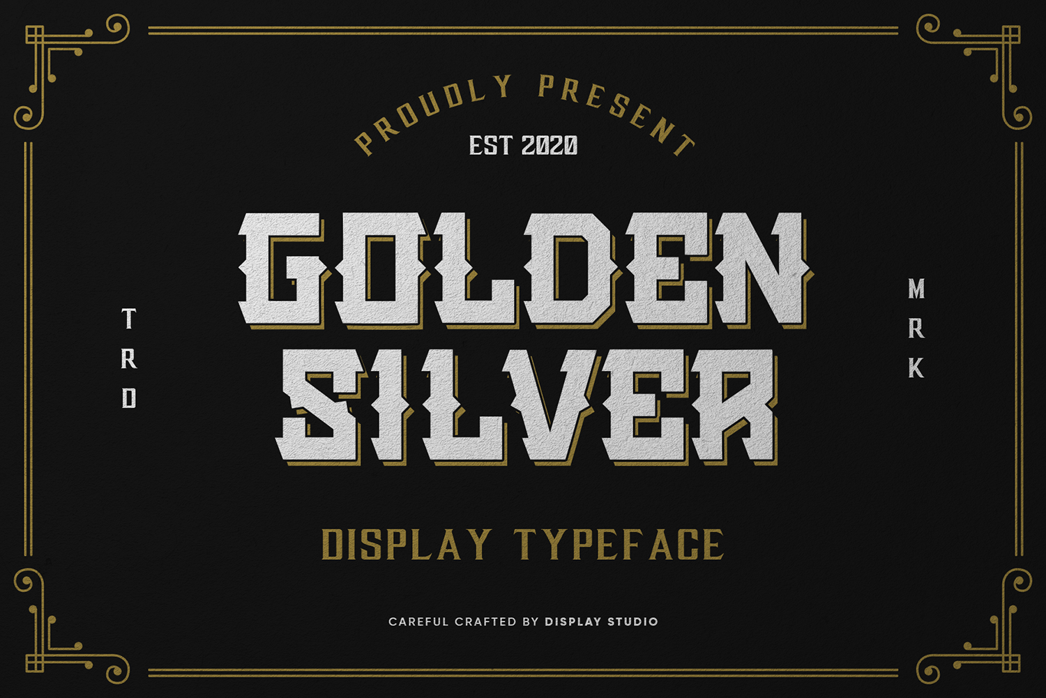 Golden Silver Free Font