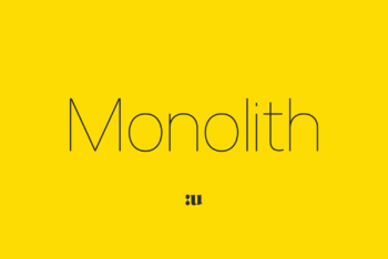 Monolith Sans Free Font