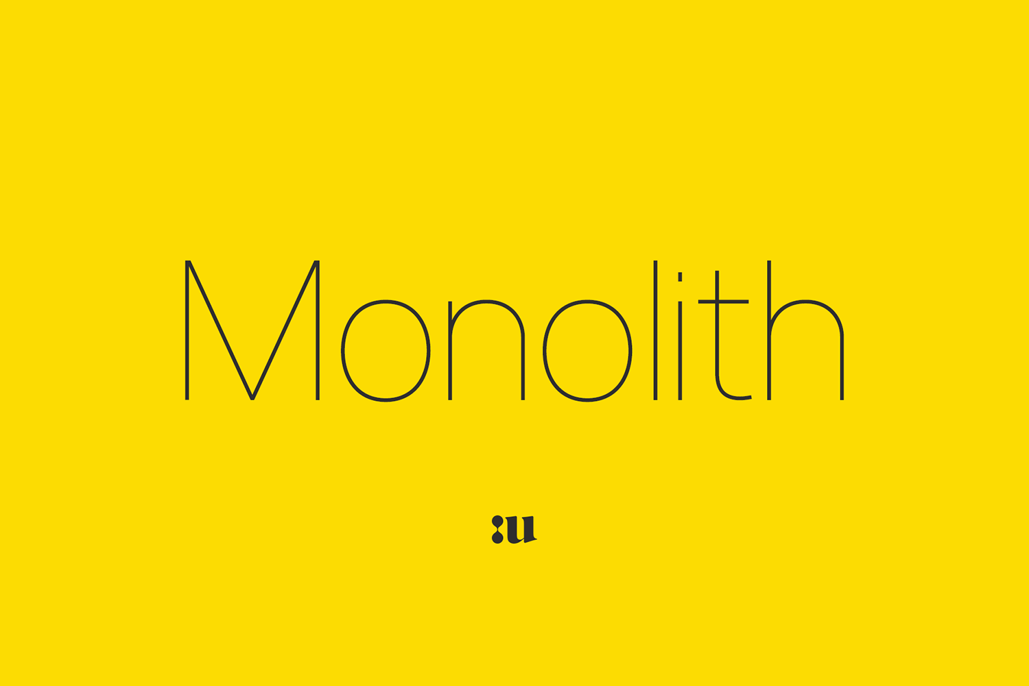 Monolith Sans Free Font