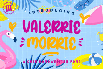 Valeerie Morrie Free Font