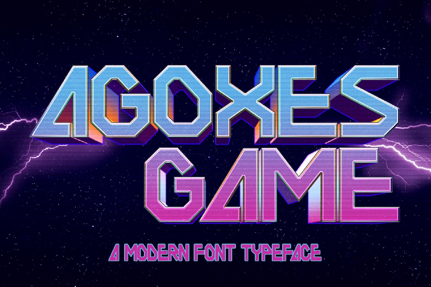 Agoxes Game Free Font