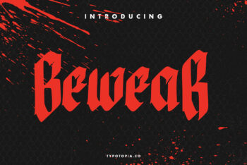 Bewear Creepy Free Font