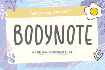 Bodynote Free Font