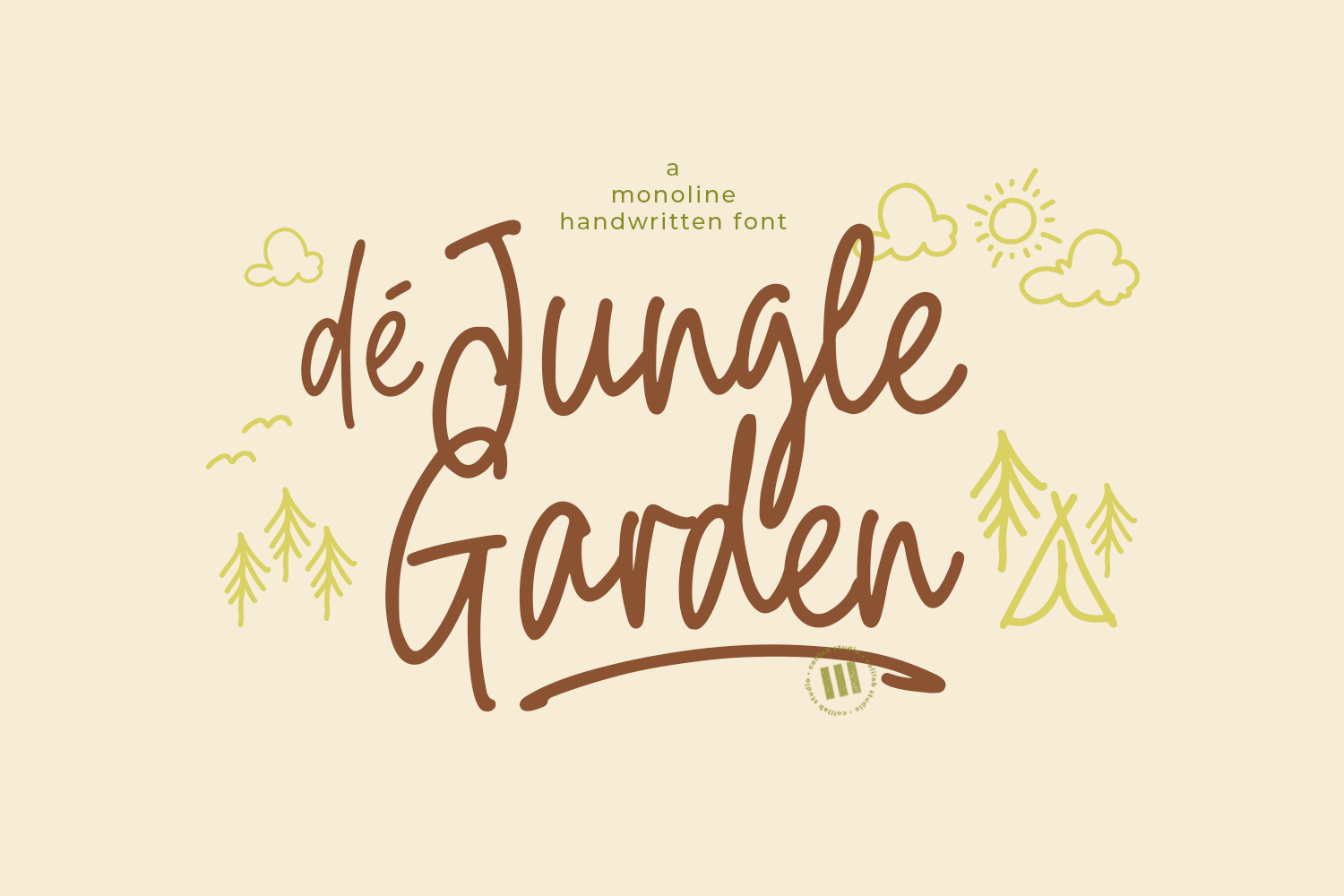 De Jungle Garden Free Font