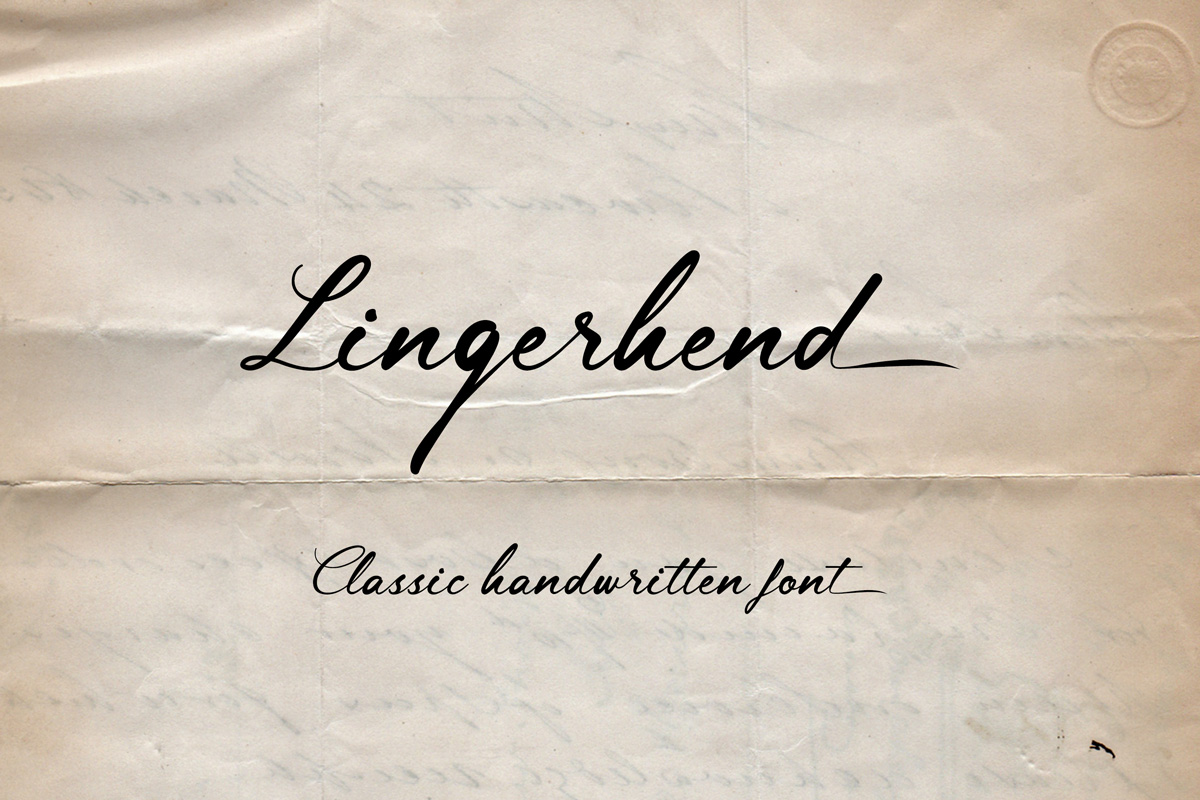 Lingerhend Free Font
