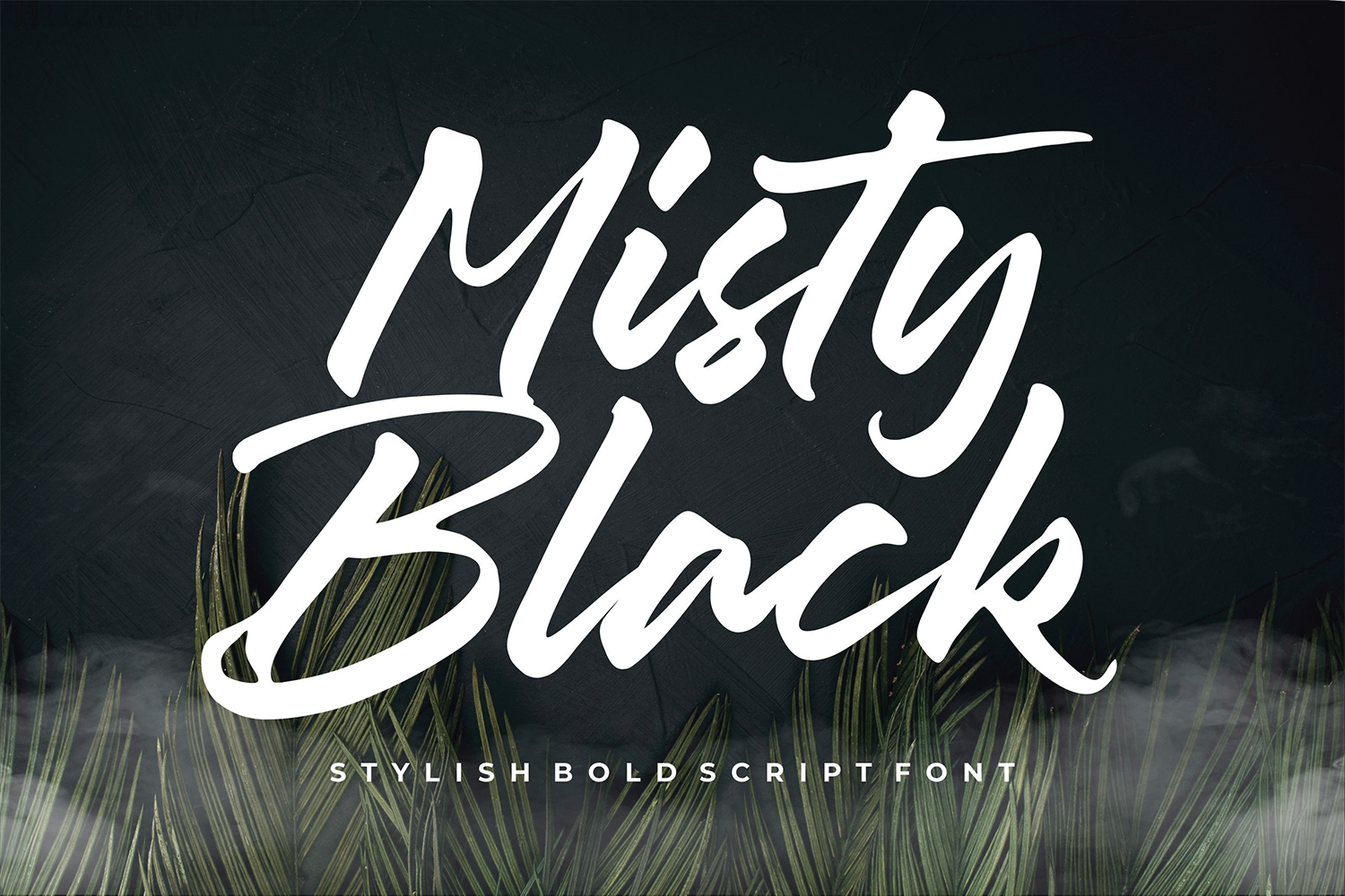 Misty Black Free Font