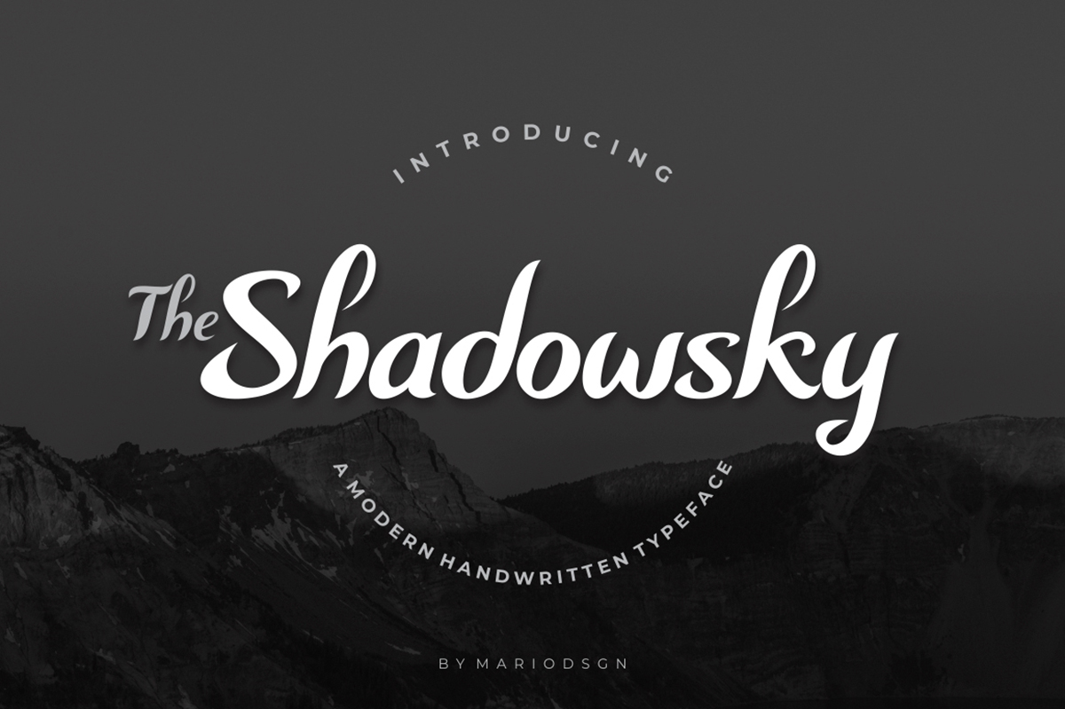 Shadowsky Free Font