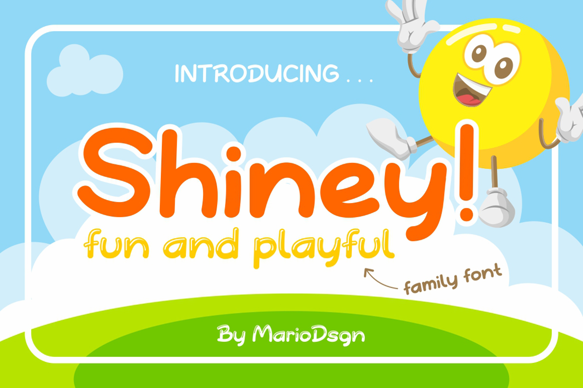 Shiney Display Free Font