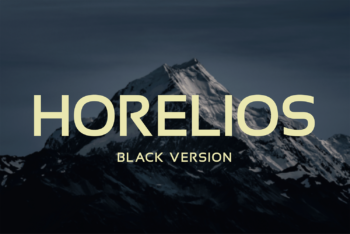 Horelios Black Free Font