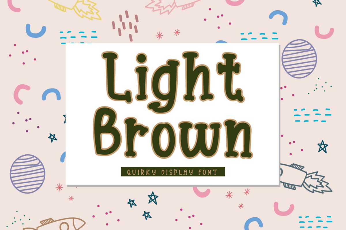 Light Brown Free Font