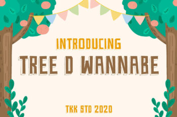 Tree D Wannabe Free Font