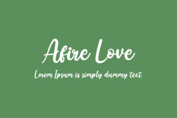 Afire Love Free Font