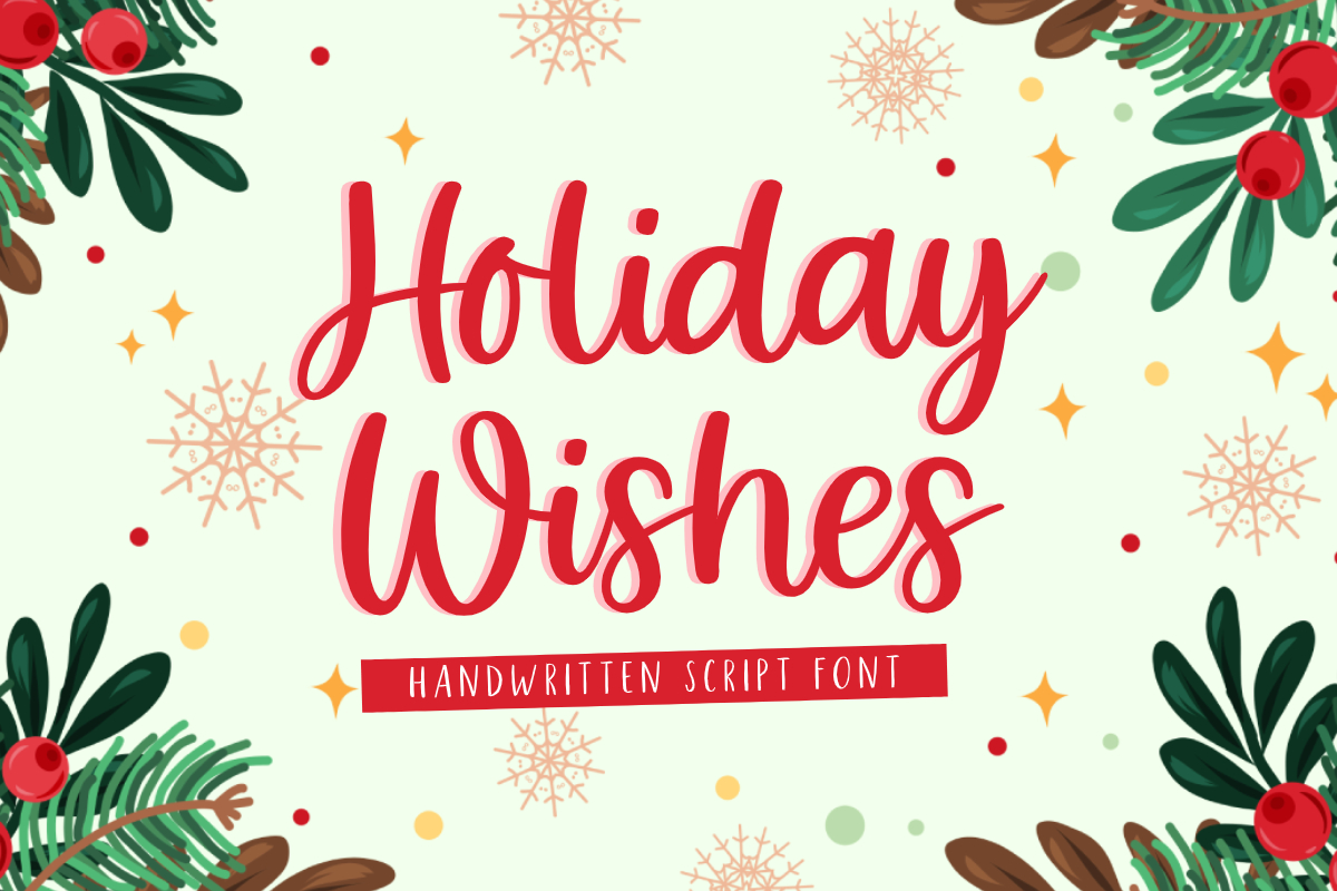 Holiday Wishes Free Font