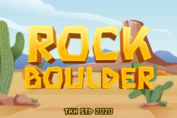 Rock Boulder Free Font