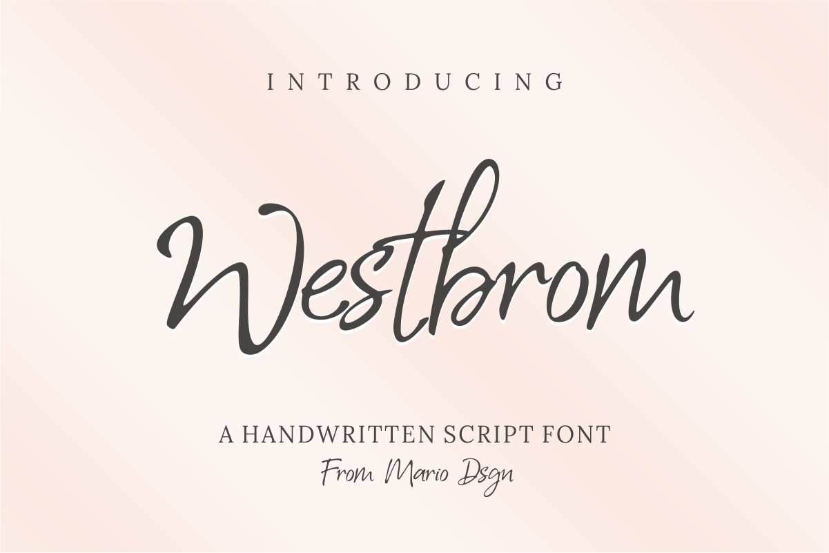 Westbrom Free Font