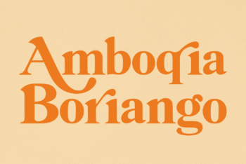 Amboqia Boriango Free Font