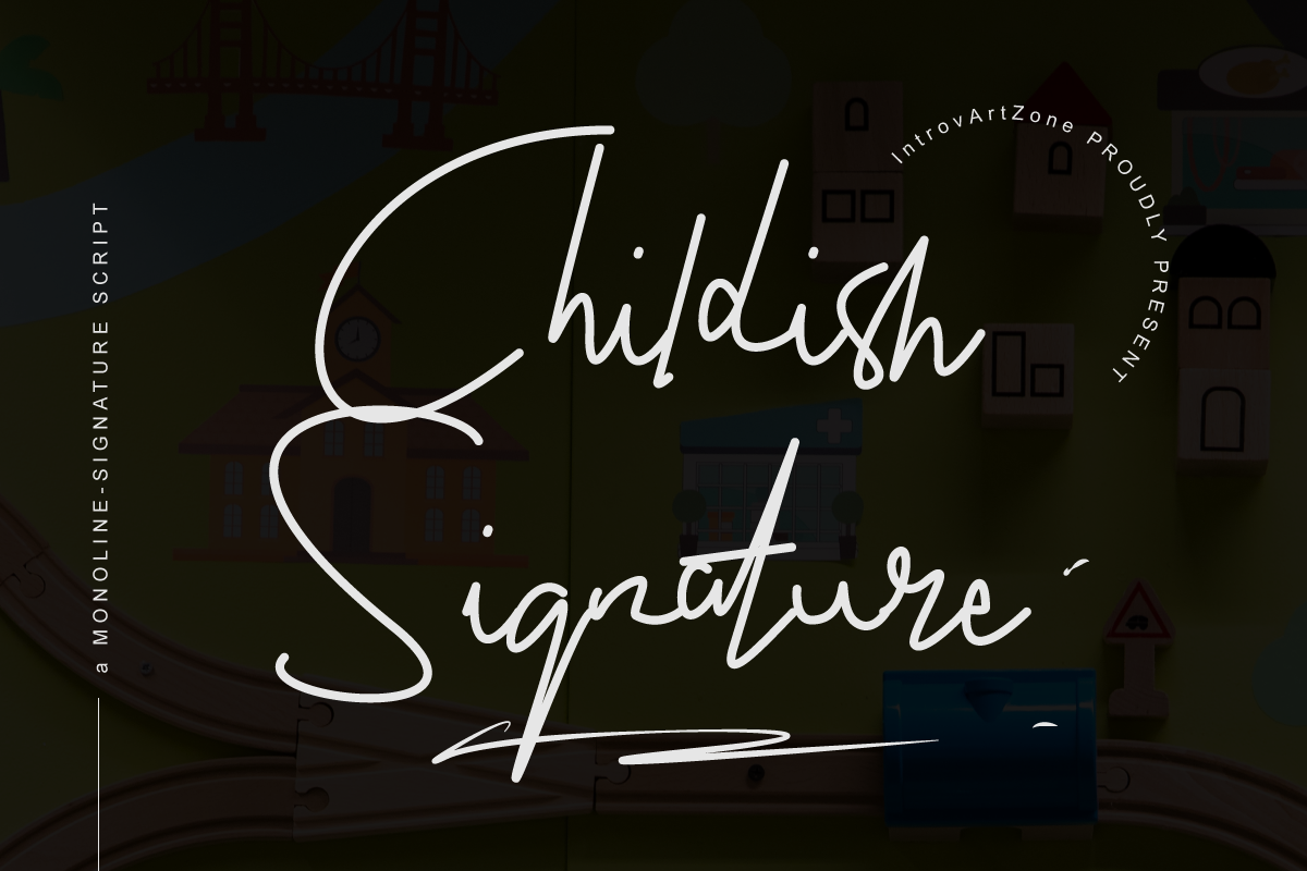 Childish Signature Free Font