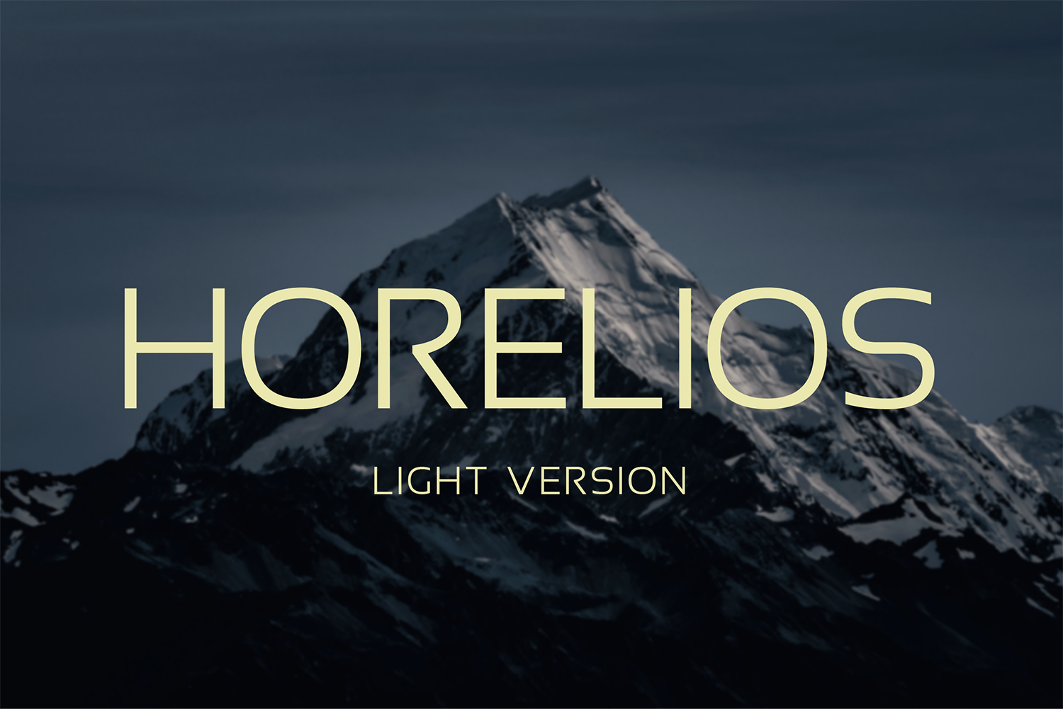 Horelios Light Free Font