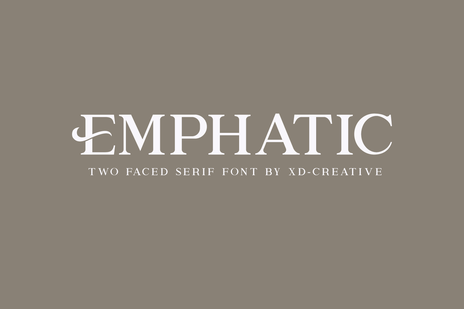 Emphatic Free Font