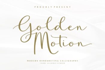 Golden Motion Free Font
