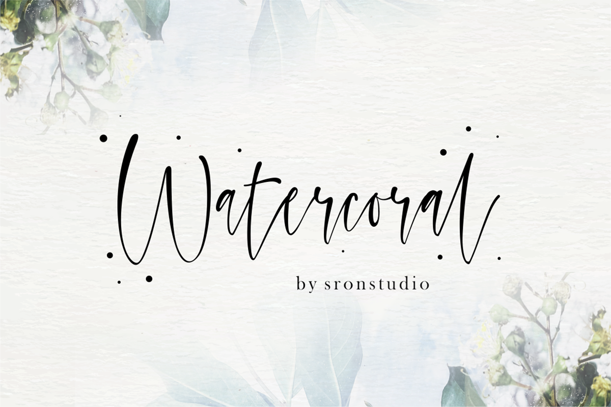 Watercoral Free Font