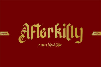 Afterkilly Blackletter Free Font