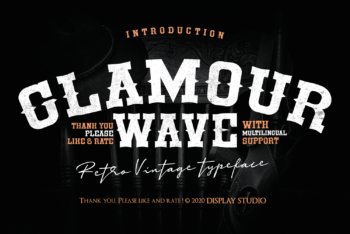 Glamour Wave Free Font