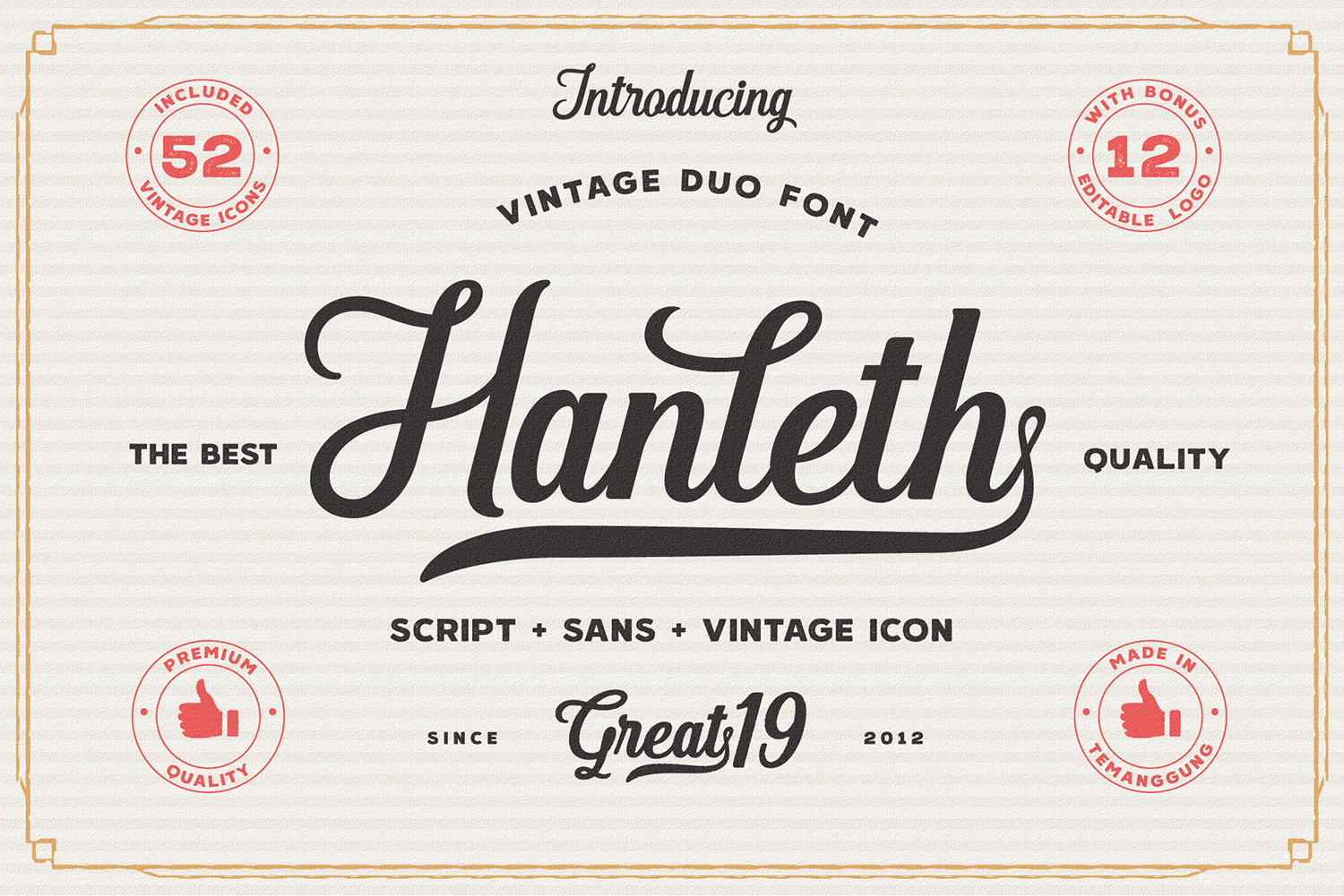 Hanleth Free Font