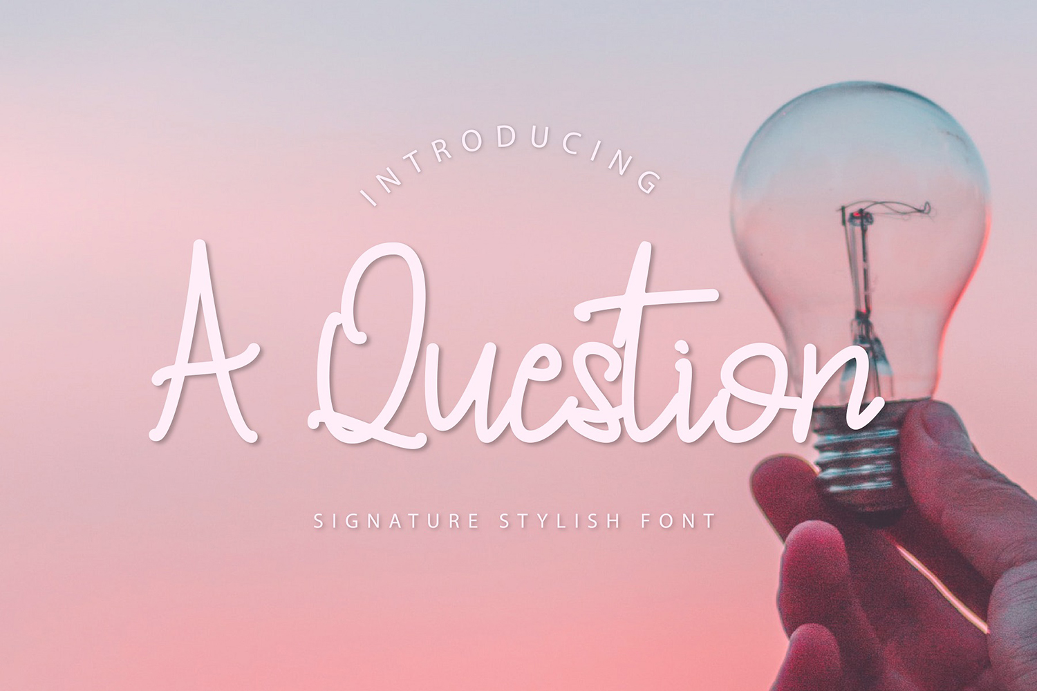 A Question Free Font