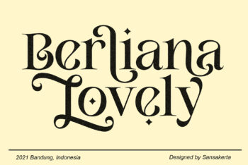 Berliana Lovely Free Font