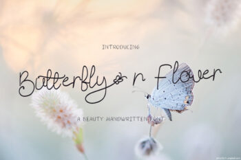 Butterfly n Flower Free Font