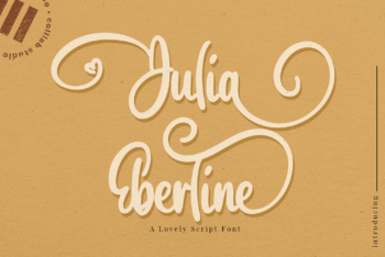 Julia Eberline Free Font