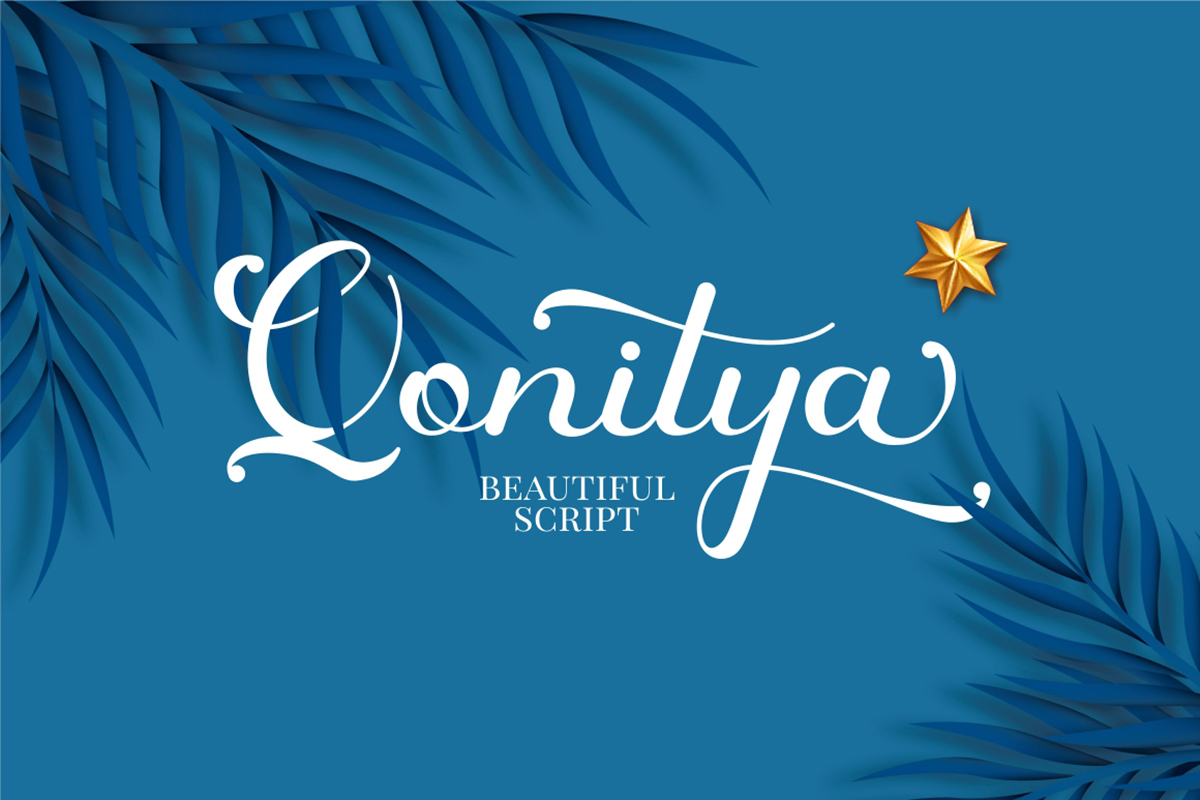 Qonitya Free Font