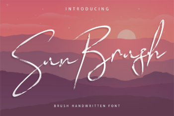 Sun Brush Free Font