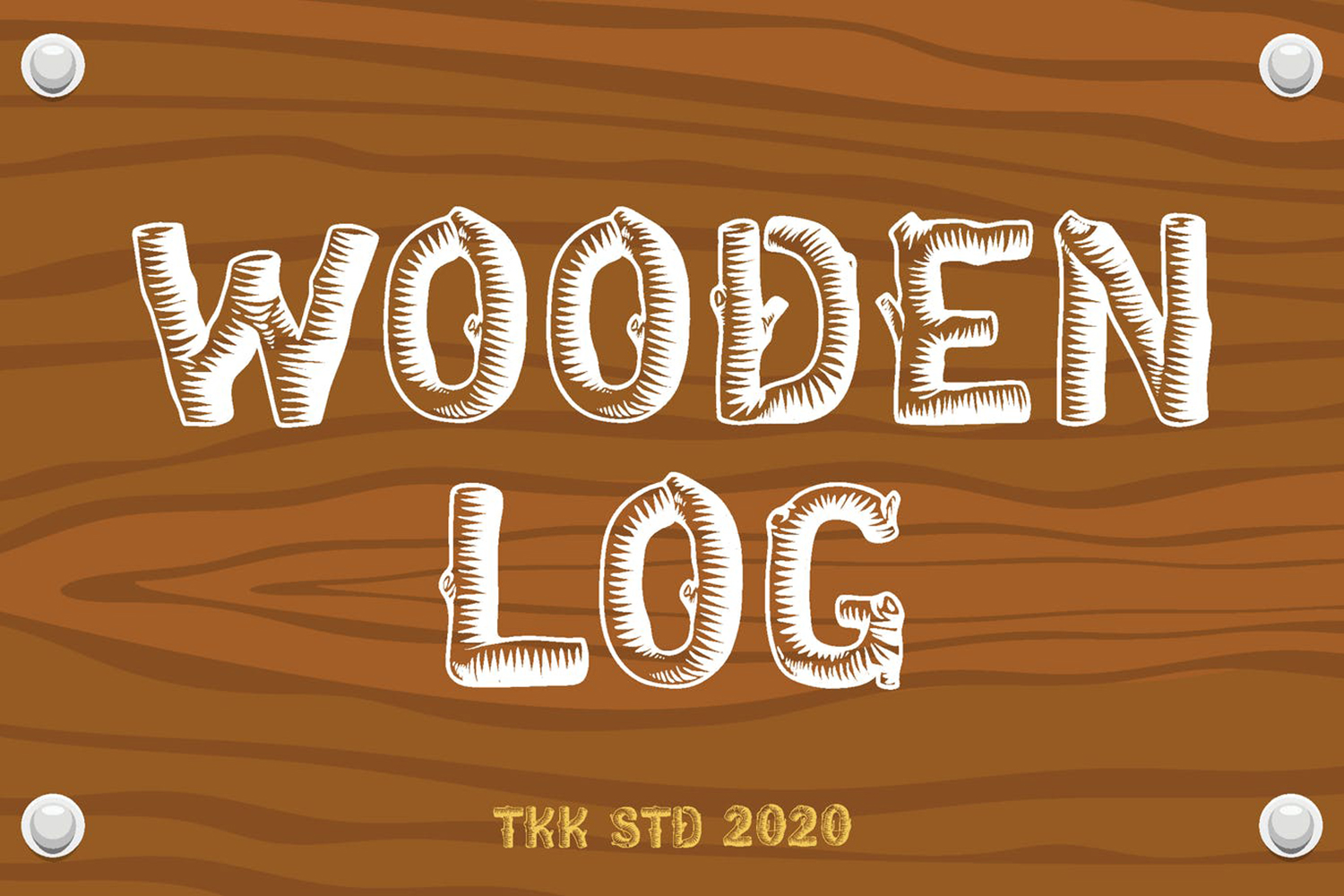 Wooden Log Free Font