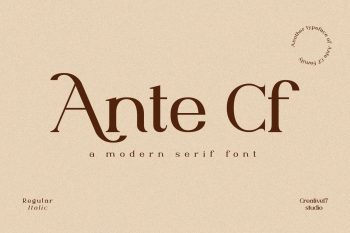 Ante Cf Serif Free Font
