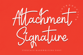 Attachment Signature Free Font