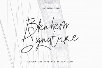 Blenheim Signature Free Font