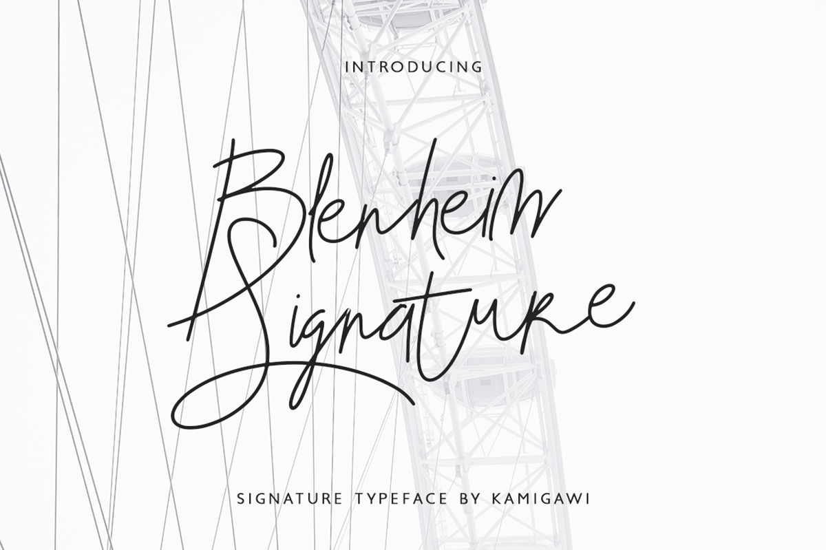 Blenheim Signature Free Font